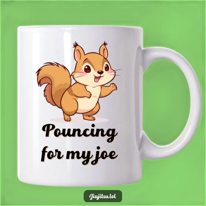 Funny Energetic Squirrel Judo Mug - Perfect Humorous Gift for Athletes