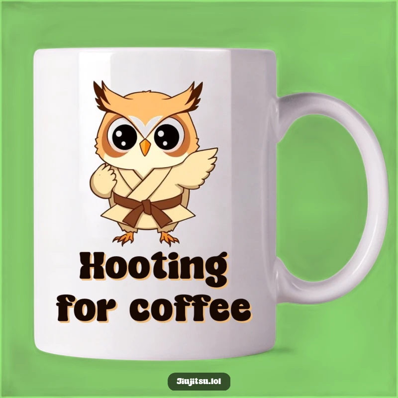 Funny Owl Judo Sweep Mug - Perfect Humorous Gift for Martial Artists