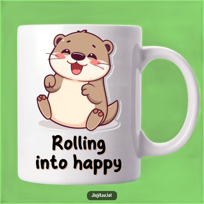 Funny Otter Submission Roll Mug: Delighted Animal Gift for Coffee & Tea Lovers