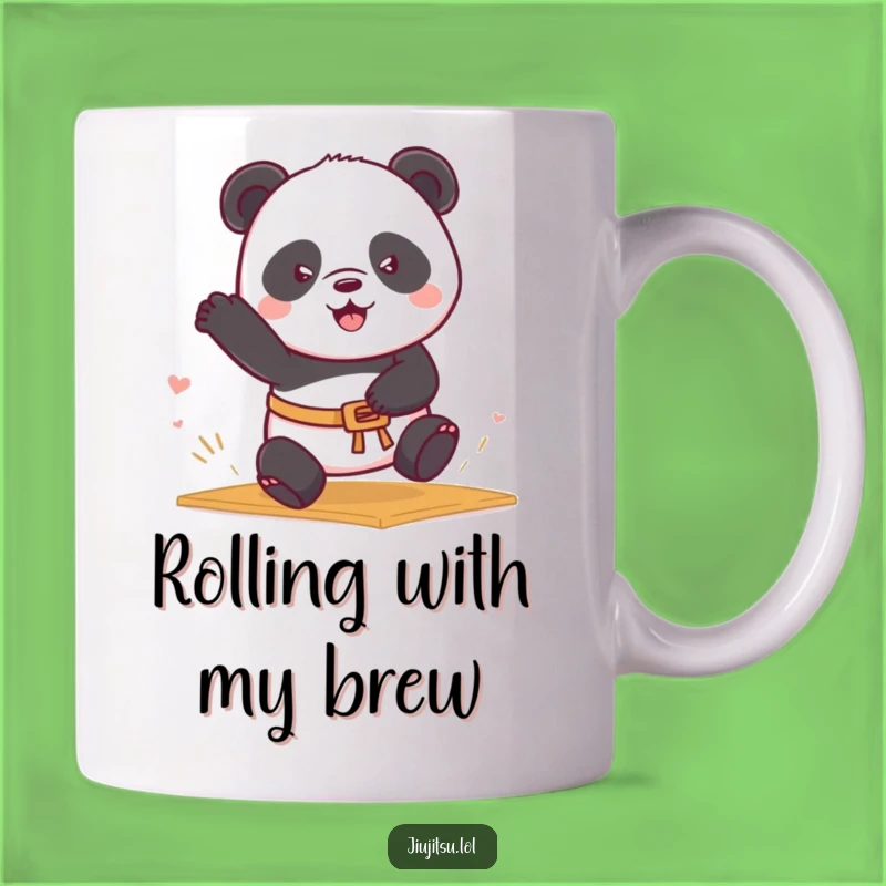 Funny Panda Belt Mug - Determined Fighter's Hilarious Gift