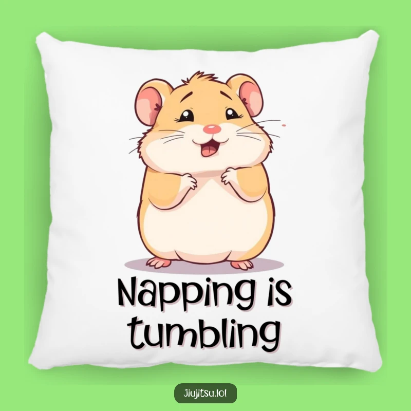 Funny Hamster Tumble Pillow: Comfy & Hilarious Accent Gift!