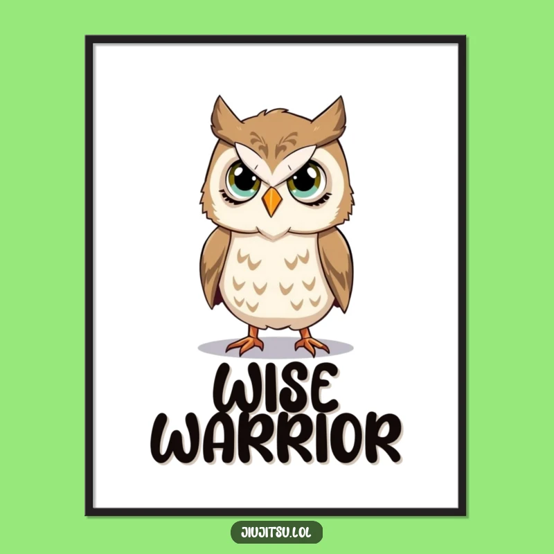Funny Owl Takedown Digital Art: Instant Stoic Humor, Perfect Printable Gift!