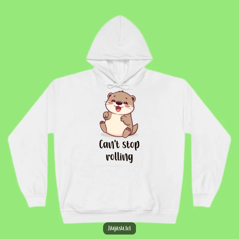 Funny Otter Submission Roll Hoodie: Cozy Animal Sweatshirt for Comical Gifts