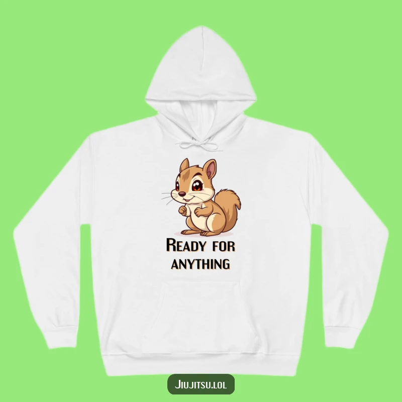 Funny Squirrel Anticipation Hoodie: Cozy Critter Sweatshirt for Comical Gifts