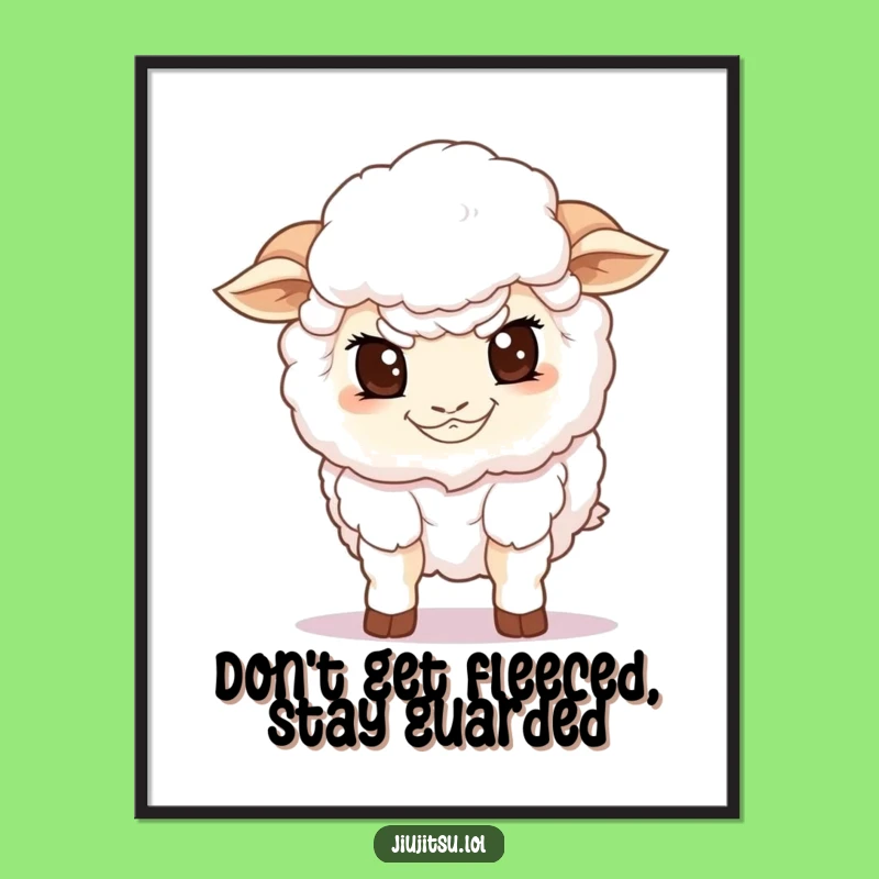 Funny Free Printable Wall Art: Sheep Guarding Decor Downloadable Art