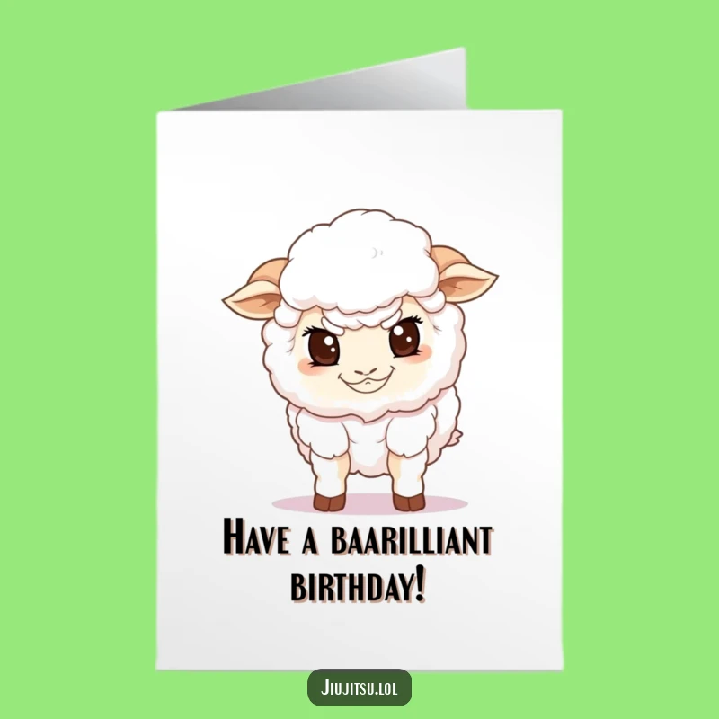 Free Printable Sheep Birthday Card: Guarding Sheep Downloadable Gift