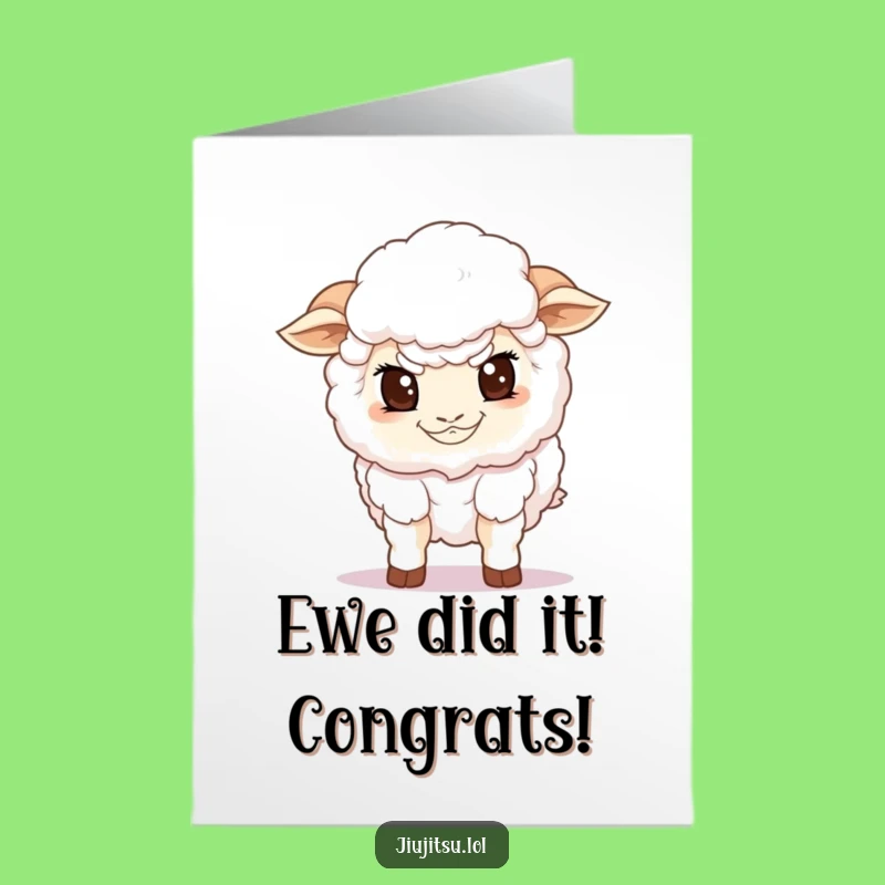 Free Printable Congrats Card: Guarding Sheep Downloadable Gift