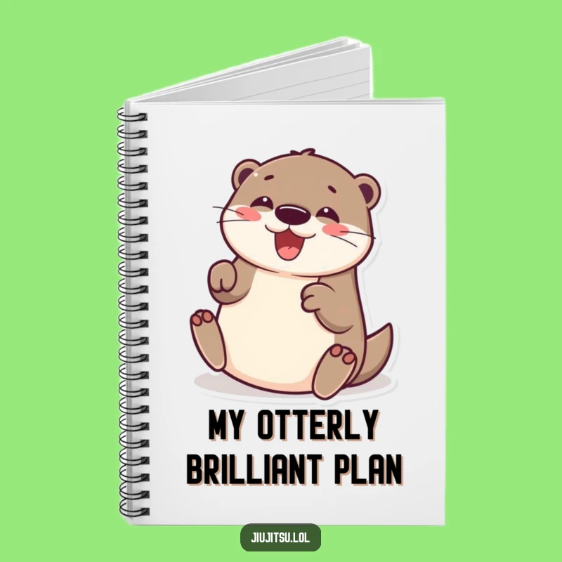 Funny Otter Submission Roll Notebook: Cheerful Journal for Notes & Funny Gifts