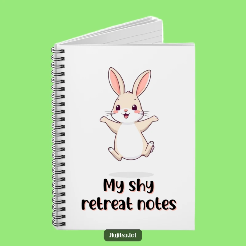 Funny Shy Rabbit Retreat Notebook: Timid Journal for Notes & Funny Gifts