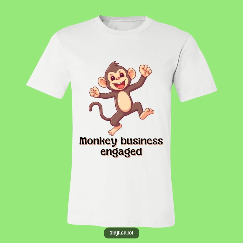 Funny Monkey Sparring T-Shirt: Mischievous Primate Action, Hilarious Wearable Gag Gift!