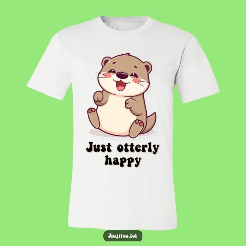 Funny Otter Submission Roll T-Shirt: Cheerful Animal Tee for Comical Gifts