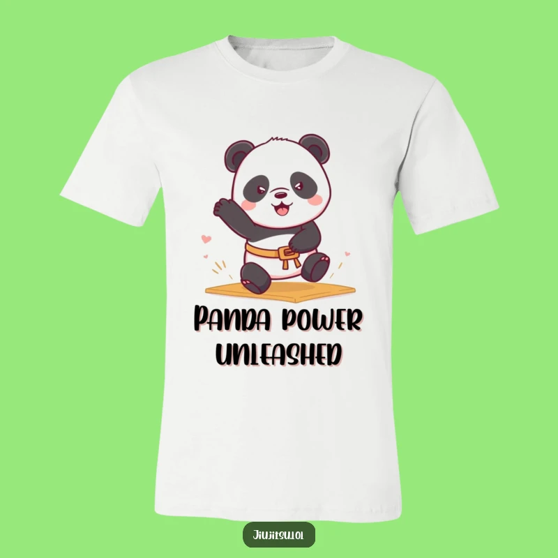 Funny Panda Belt T-Shirt - Playful Martial Arts Humor Gift