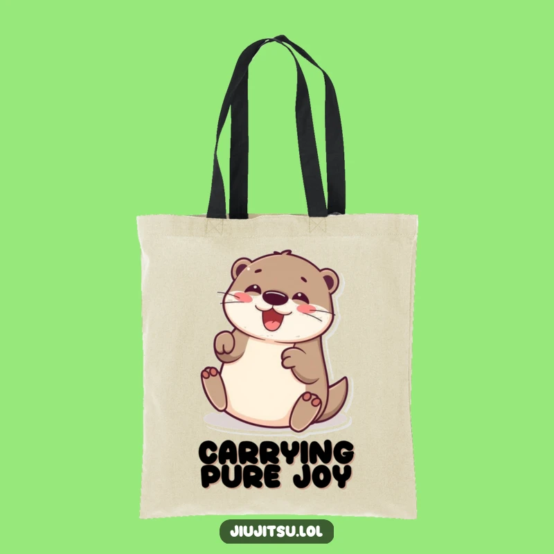 Funny Otter Submission Roll Tote Bag: Cheerful Accessory for Funny Gifts