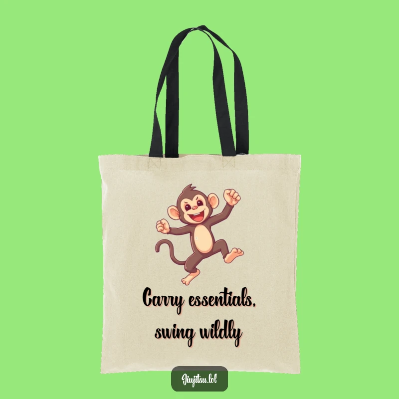 Funny Monkey Sparring Tote Bag: Carry Your Fun, Perfect Practical Gag Gift!